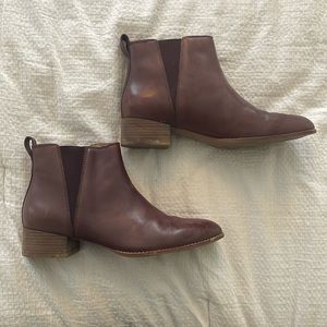 MADEWELL Burgundy Chelsea Booties size 11